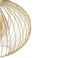 QAZQA Design Hängelampe gold - Wire Bake