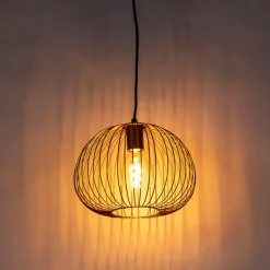 QAZQA Design Hängelampe Gold - Wire Dough