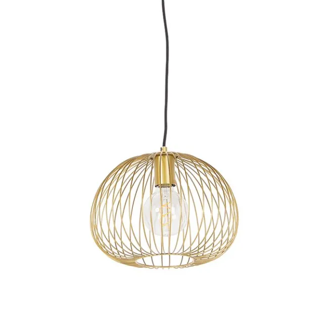 QAZQA Design Hängelampe Gold - Wire Dough