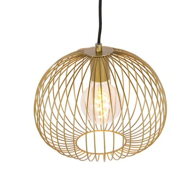QAZQA Design Hängelampe Gold - Wire Dough