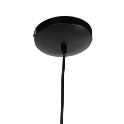 QAZQA Design Hängelampe Gold mit schwarz 50 cm - Marnie