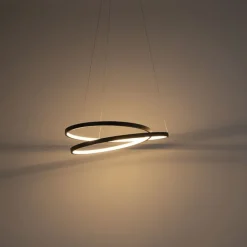 Paul Neuhaus Design Hängelampe schwarz 55cm inkl. LED dimmbar - Rowan