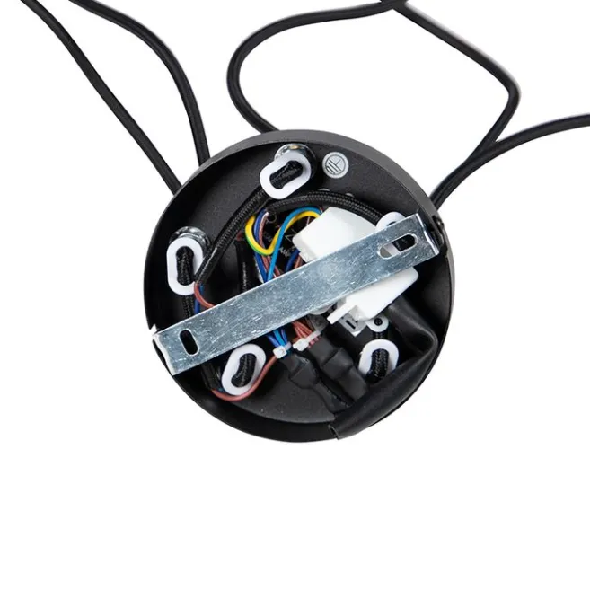 QAZQA Design Hängelampe schwarz 5-flammig - Cavalux