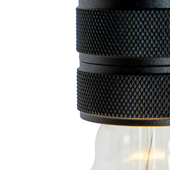 QAZQA Design Hängelampe schwarz 5-flammig - Cavalux