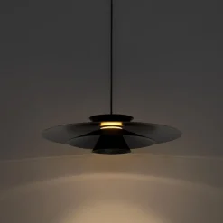 QAZQA Design Hängelampe schwarz inkl. LED 3-stufig dimmbar - Pauline
