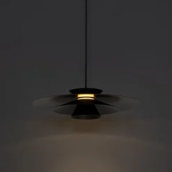QAZQA Design Hängelampe schwarz inkl. LED 3-stufig dimmbar - Pauline