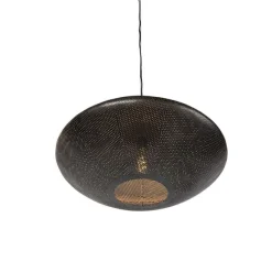 QAZQA Design Hängelampe schwarz mit Gold 60 cm - Radiance
