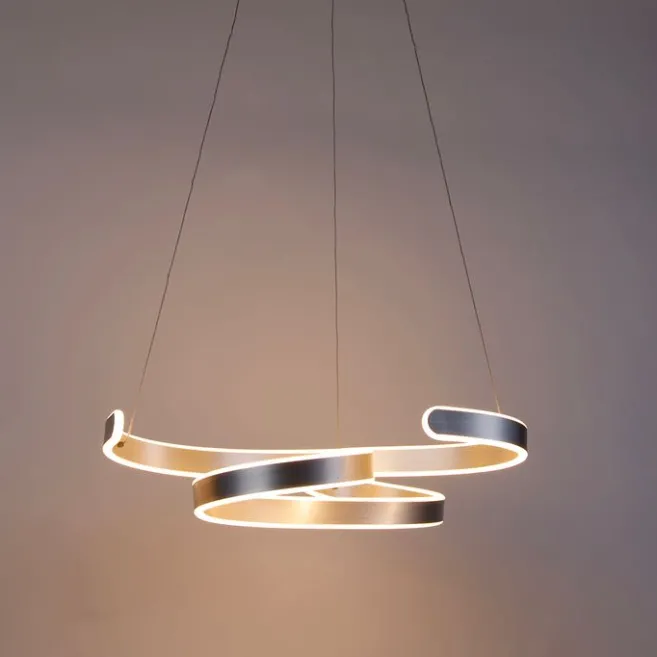 Trio Leuchten Design Hängelampe Stahl inkl. LED 3-stufig dimmbar - Frank