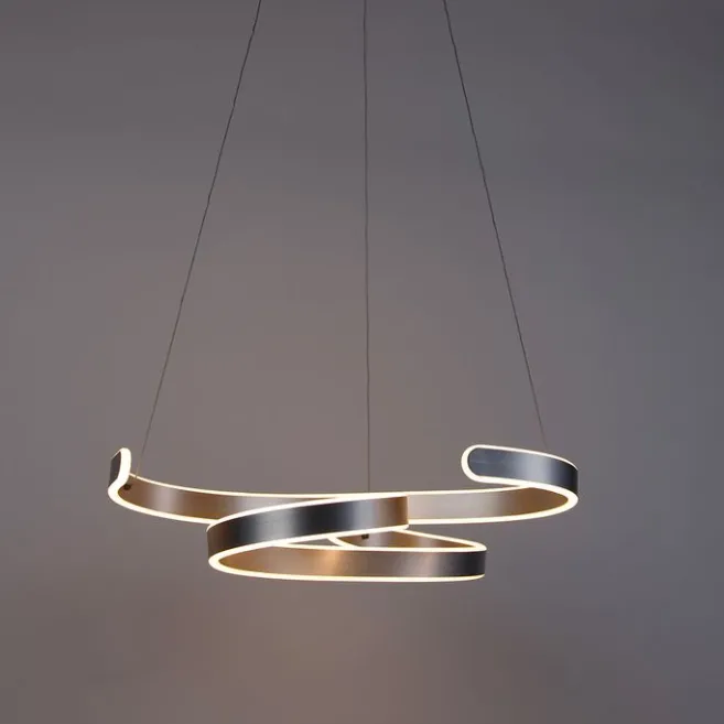 Trio Leuchten Design Hängelampe Stahl inkl. LED 3-stufig dimmbar - Frank