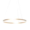 QAZQA Design Ring Pendelleuchte Gold 80 cm inkl. LED und Dimmer - Anello