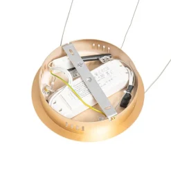 QAZQA Design Ring Pendelleuchte Gold 80 cm inkl. LED und Dimmer - Anello
