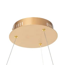 QAZQA Design Ring Pendelleuchte Gold 80 cm inkl. LED und Dimmer - Anello