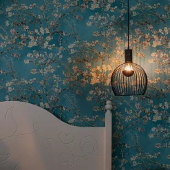 QAZQA Design runde Hängelampe schwarz 30 cm - Wire Dos