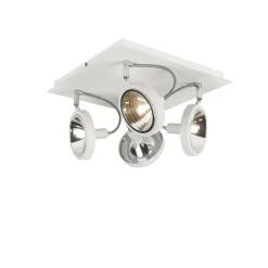 QAZQA Design Spot weiß 4-flammig einstellbar - Nox