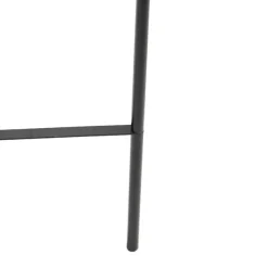 QAZQA Design Stehlampe schwarz mit Rauchglas - Bliss