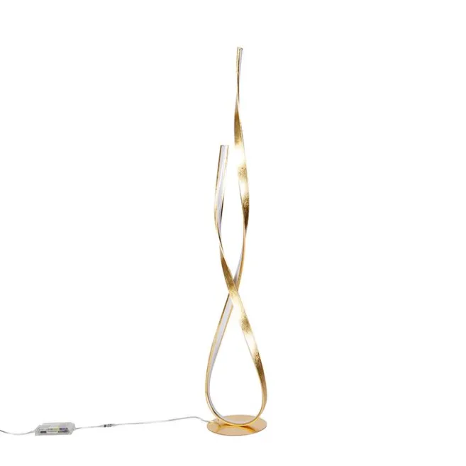 Paul Neuhaus Design Stehleuchte gold inkl. LED und Dimmer - Belinda