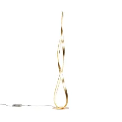 Paul Neuhaus Design Stehleuchte gold inkl. LED und Dimmer - Belinda