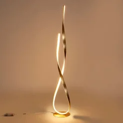 Paul Neuhaus Design Stehleuchte gold inkl. LED und Dimmer - Belinda