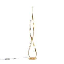 Paul Neuhaus Design Stehleuchte gold inkl. LED und Dimmer - Belinda