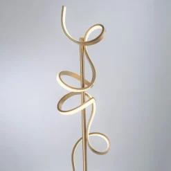 Paul Neuhaus Design Stehleuchte Messing inkl. LED und Dimmer - Krisscross