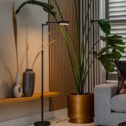 QAZQA Design Stehleuchte schwarz inkl. LED mit Touch Dimmer - Notia