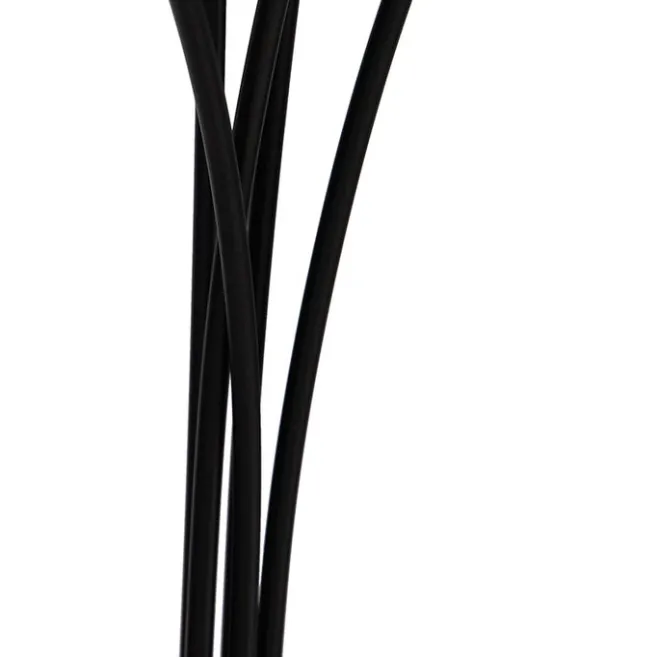 QAZQA Design Stehleuchte schwarz 5-Licht - Sixties
