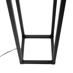 QAZQA Design Stehleuchte schwarz 3-Licht - Käfig