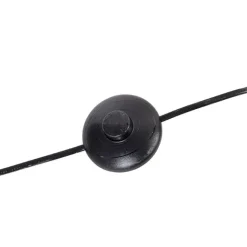 QAZQA Design Stehleuchte schwarz 3-Licht - Käfig