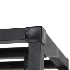 QAZQA Design Stehleuchte schwarz 3-Licht - Käfig