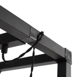 QAZQA Design Stehleuchte schwarz 3-Licht - Käfig