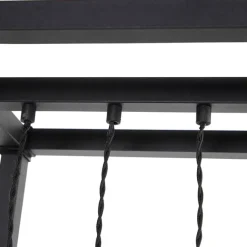 QAZQA Design Stehleuchte schwarz 3-Licht - Käfig