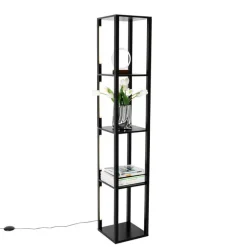 QAZQA Design Stehleuchte schwarz inkl. LED 3 Stufen dimmbar - Tianna