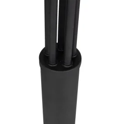 QAZQA Design Stehleuchte schwarz 5-Licht - Sixties Marmo