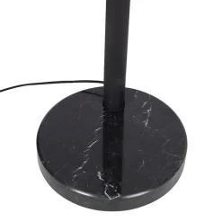 QAZQA Design Stehleuchte schwarz 5-Licht - Sixties Marmo