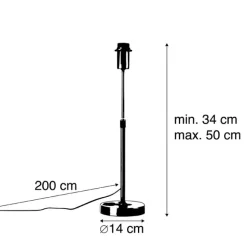 QAZQA Design Tischleuchte Gold Verstellbar - Parte