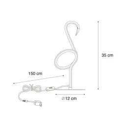 Trio Leuchten Design Tischleuchte Schwarz inkl. LED - Ingo