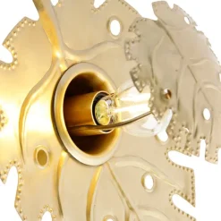 QAZQA Design Wandleuchte Antik Gold - Carballo