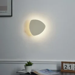 QAZQA Design Wandleuchte Beige Organisch 20 cm 2-flammig - Pulley