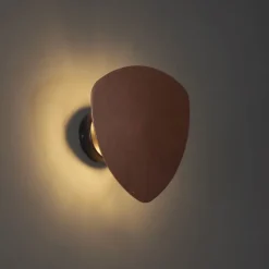 QAZQA Design Wandleuchte Bronze Organisch 20 cm 2-Lichter - Pulley