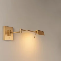 QAZQA Design Wandleuchte Bronze inkl. LED dimmbar - Notia