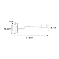 QAZQA Design Wandleuchte Bronze inkl. LED dimmbar - Notia