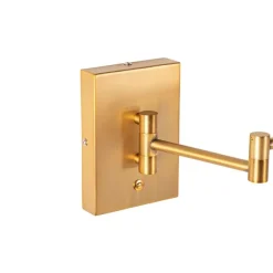 QAZQA Design Wandleuchte Bronze inkl. LED dimmbar - Notia