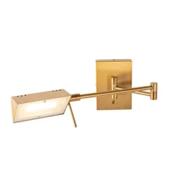 QAZQA Design Wandleuchte Bronze inkl. LED dimmbar - Notia