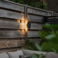 QAZQA Design Wandleuchte grau 16,5 cm inkl. LED - Skyf