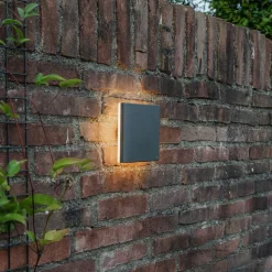 QAZQA Design Wandleuchte Graualuminium 15 cm inkl. LED 9W - Skyf