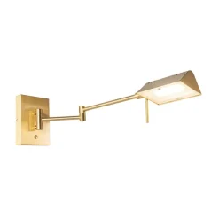 QAZQA Design Wandleuchte Messing inkl. LED dimmbar - Notia