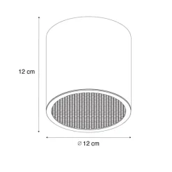QAZQA Design-Aufbaustrahler Gold GU10 111mm - Impact Honey