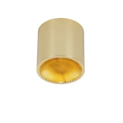 QAZQA Design-Aufbaustrahler Gold GU10 111mm - Impact Honey