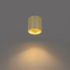 QAZQA Design-Aufbaustrahler Gold GU10 111mm - Impact Honey