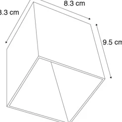 QAZQA Design-Aufbaustrahler Gold GU10 50mm - Qubo